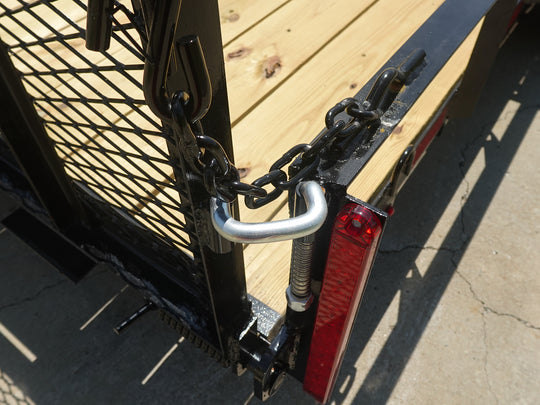 7x20 Powder Coated Straight Deck Utility Trailer with Side Gate (2) 3,500lb Axles - SLE Equipment - 18