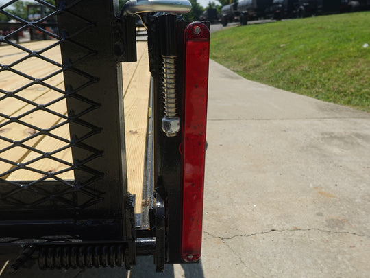 7x20 Powder Coated Straight Deck Utility Trailer with Side Gate (2) 3,500lb Axles - SLE Equipment - 19