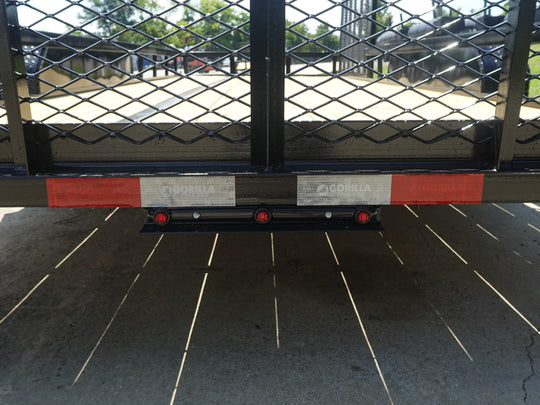 7x20 Powder Coated Straight Deck Utility Trailer with Side Gate (2) 3,500lb Axles - SLE Equipment - 21