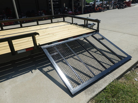 7x20 Powder Coated Straight Deck Utility Trailer with Side Gate (2) 3,500lb Axles - SLE Equipment - 11