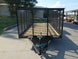 6.4x18 Straight Deck Utility Trailer 4ft Mesh (2) 3500lb Axles Front 