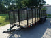 6.4x18 Straight Deck Utility Trailer 4ft Mesh (2) 3500lb Axles Front Left
