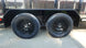 6.4x18 Straight Deck Utility Trailer 4ft Mesh (2) 3500lb Axles Tires