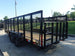 6.4x18 Straight Deck Utility Trailer 4ft Mesh (2) 3500lb Axles Left Rear