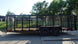 6.4x18 Straight Deck Utility Trailer 4ft Mesh (2) 3500lb Axles Left Side