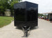 8.5x24 Black W/Black Out Hybrid Enclosed Trailer V-Nose (2) 7,000lb With Rails Front 