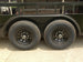 8.5x24 Black W/Black Out Hybrid Enclosed Trailer V-Nose (2) 7,000lb With Rails Tires