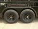 8.5x24 Black W/Black Out Hybrid Enclosed Trailer V-Nose (2) 7,000lb With Rails Tires