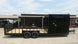 8.5x24 Black W/Black Out Hybrid Enclosed Trailer V-Nose (2) 7,000lb With Rails Right Side