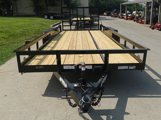 7x20 Heavy Duty Straight Deck Utility Trailer (2) 5,200lb Axles with Brakes 10K GVWR - SLE Equipment - 2