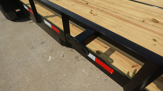 7x20 Heavy Duty Straight Deck Utility Trailer (2) 5,200lb Axles with Brakes 10K GVWR - SLE Equipment - 17