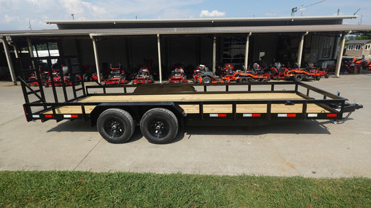 7x20 Heavy Duty Straight Deck Utility Trailer (2) 5,200lb Axles with Brakes 10K GVWR - SLE Equipment - 4