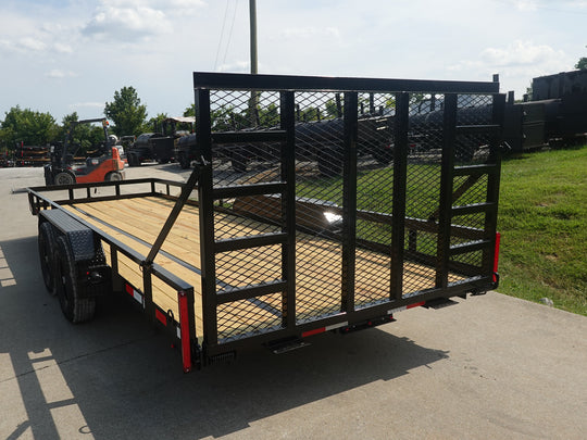 7x20 Heavy Duty Straight Deck Utility Trailer (2) 5,200lb Axles with Brakes 10K GVWR - SLE Equipment - 7