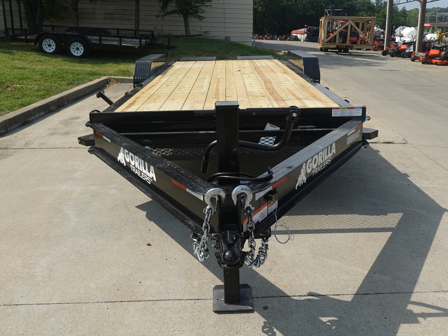 7x20 Equipment Trailer Dovetail (2) 7,000LB Axles with King Kong Ramps Front