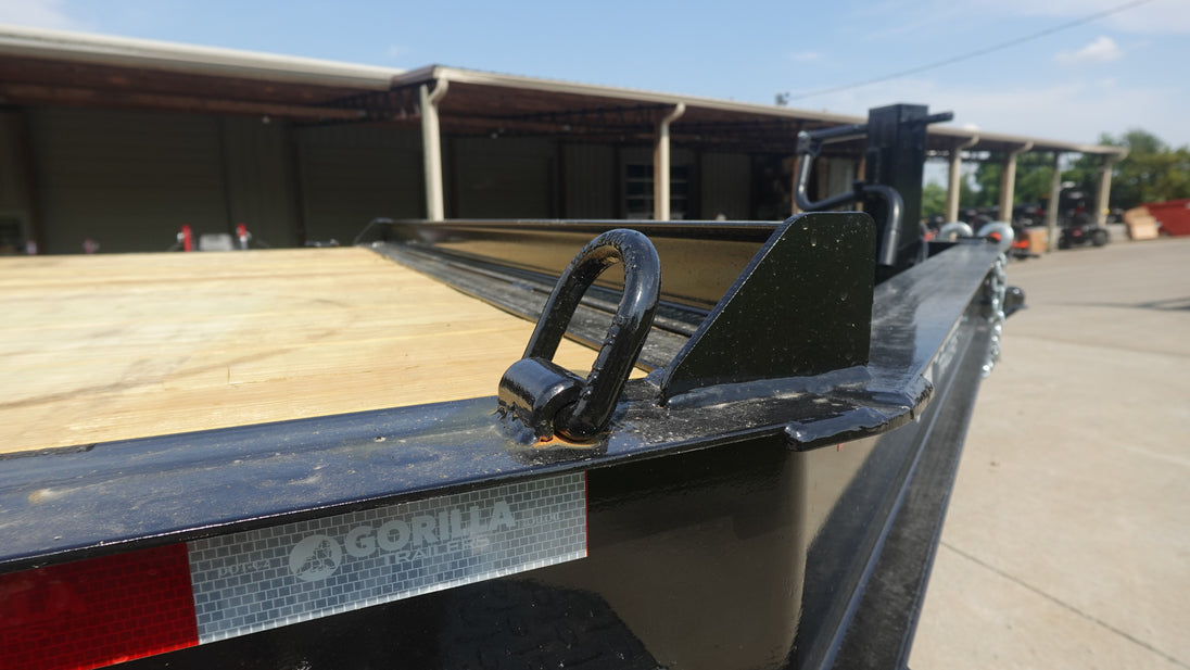 7x20 Equipment Trailer Dovetail (2) 7,000LB Axles with King Kong Ramps D-Ring