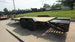 7x20 Equipment Trailer Dovetail (2) 7,000LB Axles with King Kong Ramps Left Side Rear