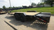 7x20 Equipment Trailer Dovetail (2) 7,000LB Axles with King Kong Ramps Left Side Rear