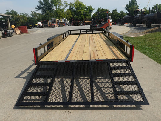 7x20 Heavy Duty Straight Deck Utility Trailer (2) 5,200lb Axles with Brakes 10K GVWR - SLE Equipment - 12