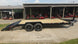 7x20 Equipment Trailer Dovetail (2) 7,000LB Axles with King Kong Ramps Right Side Ramps Down