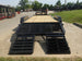 7x20 Equipment Trailer Dovetail (2) 7,000LB Axles with King Kong Ramps Rear Ramps Down
