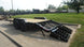 7x20 Equipment Trailer Dovetail (2) 7,000LB Axles with King Kong Ramps Left Side Ramps Down