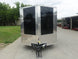 7x16 Black Hybrid Enclosed Trailer (2) 7000LB Axles Storage 14 Ply Tires  Front