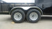 7x16 Black Hybrid Enclosed Trailer (2) 7000LB Axles Storage 14 Ply Tires 