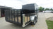 7x16 Black Hybrid Enclosed Trailer (2) 7000LB Axles Storage 14 Ply Tires Rear Right