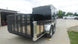 7x16 Black Hybrid Enclosed Trailer (2) 7000LB Axles Storage 14 Ply Tires Rear Right