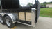 7x16 Black Hybrid Enclosed Trailer (2) 7000LB Axles Storage 14 Ply Tires Rear Left Bi-Fold Gate