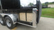 7x16 Black Hybrid Enclosed Trailer (2) 7000LB Axles Storage 14 Ply Tires Rear Left Bi-Fold Gate