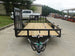 6.4x16 Dovetail Utility Trailer with Side Gate (2) 3,500LB Axles Front
