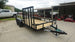 6.4x16 Dovetail Utility Trailer with Side Gate (2) 3,500LB Axles Front 