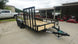 6.4x16 Dovetail Utility Trailer with Side Gate (2) 3,500LB Axles Front 