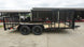 6.4x16 Dovetail Utility Trailer with Side Gate (2) 3,500LB Axles Right Side