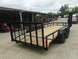 6.4x16 Dovetail Utility Trailer with Side Gate (2) 3,500LB Axles Right Rear