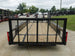 6.4x16 Dovetail Utility Trailer with Side Gate (2) 3,500LB Axles Rear