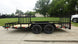 6.4x16 Dovetail Utility Trailer with Side Gate (2) 3,500LB Axles Left Side