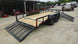 6.4x16 Dovetail Utility Trailer with Side Gate (2) 3,500LB Axles Rear Right Gates Down