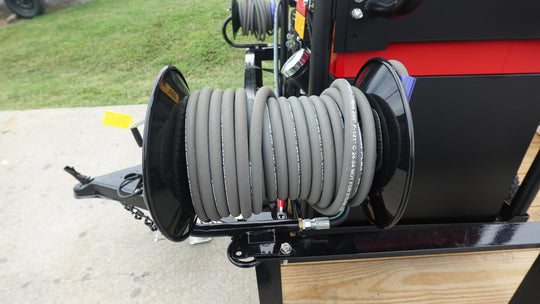 Simpson BB65108 Hot Water Pressure Washer 4.0 GPM Van Utility Bundle Left Side Hose