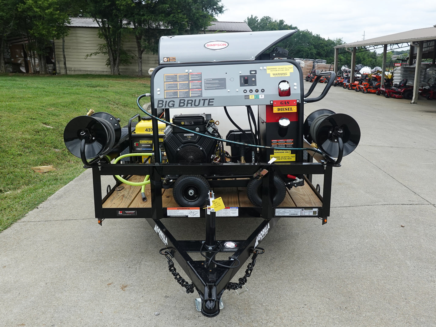 Simpson BB65108 Hot Water Pressure Washer 4.0 GPM Van Utility Bundle Front