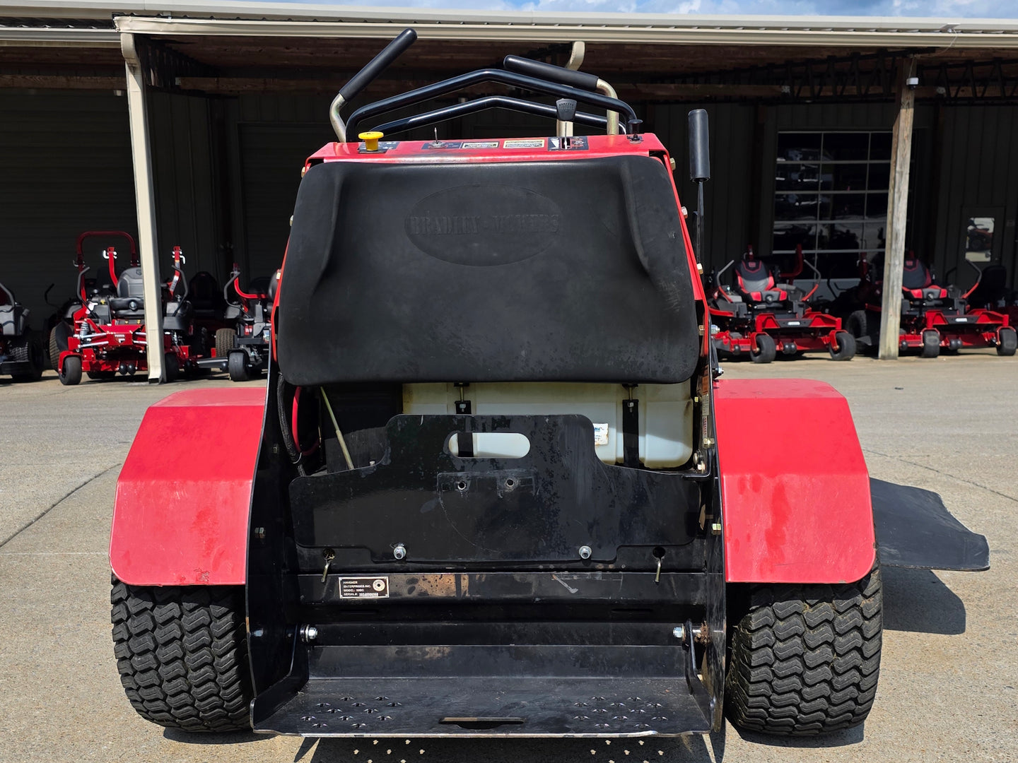 Demo Bradley 52SC-BS26 52" Stand On Compact Zero Turn Mower (0569) Back side picture 