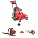 Bundle includes Bradley 32 in mower, Encore 28 in mower, Husqvarna 150BT blower, and Husqvarna 122L trimmer for reliable mowing, trimming, and yard cleanup.