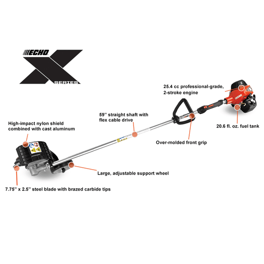 Echo BRD - 2620 Straight Shaft Bed Redefiner Edger 7.75" Blade - 25.4cc Engine - SLE Equipment - 2