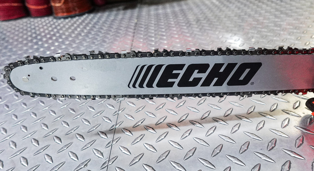 Echo CS-3410 16" Gas Chainsaw 34.4cc with Rear Handle, Cutter View. 