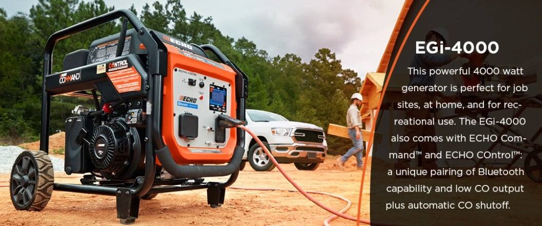 Echo EGi - 4000 Bluetooth Inverter Generator - 4000W 212cc - SLE Equipment - 3