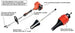 Echo PAS - 225VPB Pro Multi Task Attachment Combo Kit 21.2cc String Trimmer and Blower - SLE Equipment - 2