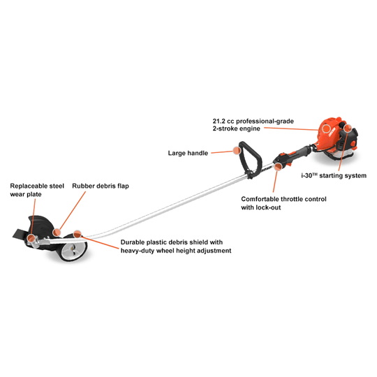 Echo PE - 225 Curved Shaft i - 30™ Edger 7.75" Blade 21.2cc Engine - SLE Equipment - 2