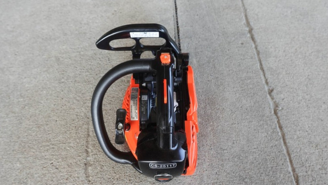 Echo X Series CS-2511T-12 Gas Chainsaw 25cc With 12" Bar, Motor View. 