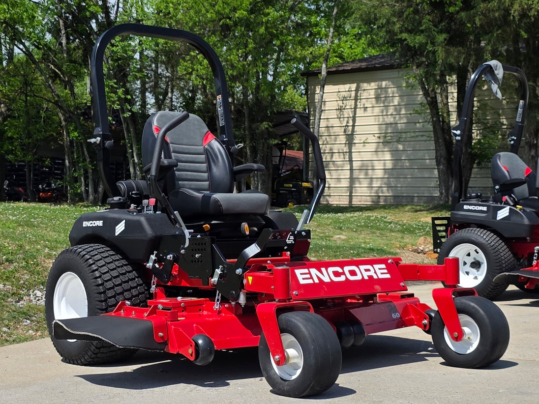 Encore Caliber EC60FX850V5X Zero Turn Mower 60" 27HP KAW Front left angle picture 